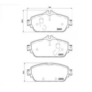 FREN BALATASI ÖN  MERCEDES W205/C205/S205/W213/A238  014>