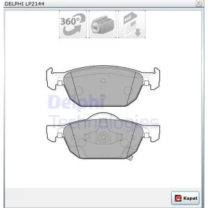 FREN BALATASI ÖN HONDA ACCORD (08-13) / HONDA CIVIC HATCHBACK 012>