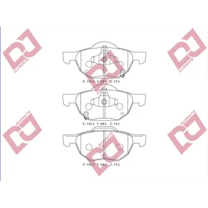 FREN BALATA ÖN IKAZLI HONDA ACCORD VIII (CU) 2.0 I-VTEC - 2.2 I-CDTI - 2.4 I-VTEC 2003-2008