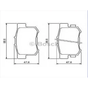 FREN BALATASI ARKA HONDA CR-V (2002-2006) ACCORD (2003-2008)