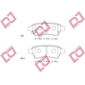 FREN BALATASI ARKA  NISSAN PATHFINDER (05-12) NAVARA (04-08) NAVARA NP300 (08-13)