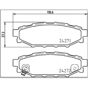 FREN BALATASI ARKA BRZ (2012>) FORESTER (08-13) IMPREZA (07-12) LEGACY IV (03-09) LEGACY V (09-15) OUTBACK (03-09) OUTBACK (09-14) XV (11>)