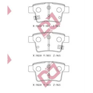 FREN BALATASI ARKA  FORD MONDEO III (00-07)  JAGUAR X-TYPE (01-09)