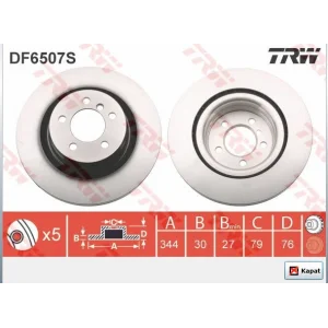 FREN DİSKİ ÖN RANGE ROVER III (02-12) HAVALI 344MM