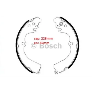 ARKA PABUÇLU BALATA FORESTER (97-02) FORESTER (02-08) IMPREZA (92-07) LEGACY (89-99) 228X32MM