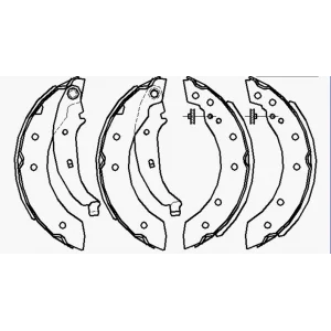 ARKA PABUÇLU BALATA CLIO I (90-98) SYMBOL I (98-08) SYMBOL II (08-13) TWINGO I (93-07) LOGAN (04-10) P106 (96>) P206 (98-07) LAGUNA I (93-02)