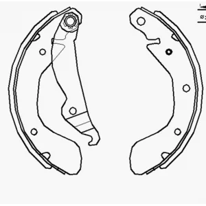 ARKA PABUÇLU BALATA ASTRA F (92-05) CORSA B (93-02) CORSA C (00-09) TIGRA (94-04)