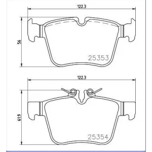 FREN BALATASI ARKA MERCEDES W205 C200-C220-C250 BLUETECH 014> S205-C205 015> A205  016>