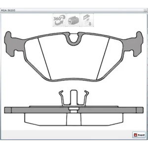 FREN BALATASI  ARKA BMW 5 SERISI (E34) 518 i (87-95)/ (E34) 520 i (87-95)/ (E34) 525 i (87-95)/ (E34) 530 i V8 (87-95)/ 3 SERISI (E36) 320 i (90-98) DURON by FEDERAL MOGUL