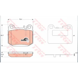 FREN BALATASI ARKA MERCEDES M SERİ W163 (98-05) MASERATI QUATTROPORTE V (04>) DURON by FEDERAL MOGUL