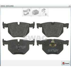 FREN BALATASI ARKA BMW 5 SERİ E60 (03-10) E61 (04-10) 6 SERİ  E63-E64 (04-10) DURON by FEDERAL MOGUL