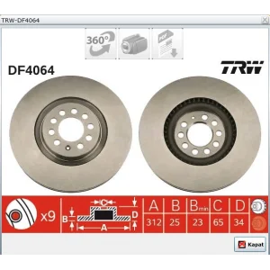 FREN DİSKİ ÖN BORA (98-05) GOLF IV (97-06) GOLF V (03-09) BEETLE (99-10) POLO (01-09) IBIZA IV (02-09) IBIZA V (08>) LEON (99-05) TOLEDO II-OCTAVIA (99-06) HAVALI 312MM