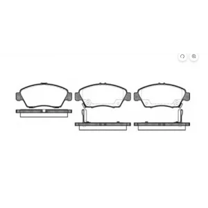 FREN BALATASI ÖN CIVIC V (93-96) CIVIC VI (96-01) CIVIC VII (01-06) CRX III (92-98) JAZZ II (02-08) KULAKLI BÜYÜK TİP DİSK ÇAPI 262MM İÇİN