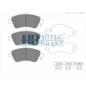 FREN BALATASI ÖN  TOYOTA COROLLA 1.33 VVTİ-1.4 D4D  (07-12)/ AURIS 1.4 D-4D-1.33 VVTİ (07-12)/ COROLLA 1.4 D4D 013>