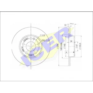 FREN DİSKİ ÖN MERCEDES A SERİSİ W169 (2004-2012) DÜZ 276MM