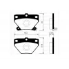 FREN BALATASI ARKA TOYOTA  YARIS (99-05) VERSO (01-04) COROLLA (02-07)