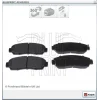 FREN BALATASI ÖN HONDA CIVIC X (2015>) CR-V III (2006-2012) CR-V IV (2012>) CR-V (2018>) JAECOO J7 2024>