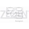 FREN BALATASI ÖN  HONDA CIVIC VIII 1.4 2005-2012 / CIVIC VIII 1.8 2005-2012 / CIVIC VII 1.8 I-VTEC 2000-2006 / CIVIC VII 2.0 I-VTEC 2000-2006