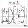 FREN BALATASI ÖN  TOYOTA COROLLA 1.33 VVTİ-1.4 D4D  (07-12)/ AURIS 1.4 D-4D-1.33 VVTİ (07-12)/ COROLLA 1.4 D4D 013>