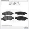 FREN BALATASI ÖN PEUGEOT 107 (2005>) P108 (2014>) C1 (2005-2014) C1 II (2014>) AYGO (2005-2014) AYGO (2014>)