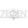 FREN BALATASI ARKA PEUGEOT 407 (04>) P607 (00>) C5 III (08>)