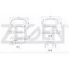 FREN BALATASI ARKA FİŞLİ VW TRANSPORTER T5 (7HA,7HH,7EA,7EH) 1.9 TDI 2003-2011/ TRANSPORTER T5 (7HA,7HH,7EA,7EH) 2.5 TDI 2003-2011 TRANSPORTER T6 2.5TDİ 2015-2019