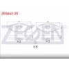 FREN BALATASI ÖN PEUGEOT 206 (98-07) PEUGEOT 206+ (09>) DÜZ SEGMANLI