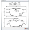 FREN BALATASI ARKA MERCEDES GL SERİ X164 (06>) G SERİ W463 (08>) M SERİSİ W164 (05-11)
