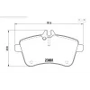 FREN BALATASI ÖN MERCEDES B SERISI (W245) B 180-200 CDI 2005-2011 / MERCEDES A SERISI (W169) A 180-200  2004-2012