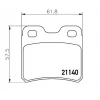 FREN BALATASI ARKA ASTRA F (92-05) CALIBRA A (90-97) KADETT E (84-94) VECTRA A (88-95) STOP by FEDERAL MOGUL