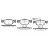 FREN BALATASI ÖN FİŞLİ BRAVA (95-03) BRAVO (95-01) MAREA (96-07) ALFA 145 (94-01) ALFA 146 (94-01) UZUNLUK 156.4MM STOP by FEDERAL MOGUL