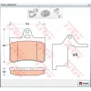 FREN BALATASI ARKA CITROEN C5 I (01-04) C5 II (04-08) C5 III (2008>) STOP by FEDERAL MOGUL