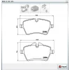 FREN BALATASI ÖN MINI R50/R53 JOHN COOPER 06>/ R55/R56/R57/R58/R59/R60 COOPER S 07>
