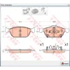 FREN BALATASI ÖN HONDA CIVIC 1.8 VTEC 012> 1.6 I DTEC 014> 1.5-1.6 VTEC FC/FK  KASA 017>