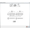 FREN BALATASI ÖN MERCEDES E SERİ A207 (2010>) C207 (2009>) GLK SERİ X204 (2008>)