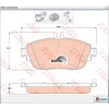 FREN BALATASI ÖN MERCEDES A SERİ W176 (12>) B SERİ W246-W242 (11>) CLA SERİ C117 (13>) X117 (15>) GLA SERİ X156 (13>) INFINITI Q30 (2015>)