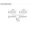 FREN BALATASI ARKA  TOYOTA COROLLA 1.4 VVT-I / 1.6 VVT-I 2002-2007/ COROLLA VERSO 1.6 /  2.0 D-4D 2004-2009