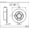 FREN DİSKİ ARKA PASSAT (96-05) A6 (97-05) SUPER B (01-08) DÜZ 245MM