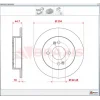 FREN DİSKİ ARKA HYUNDAİ İ10 (2007-2013) İ10 (2019>) DÜZ 234MM