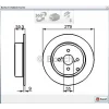 FREN DİSKİ ARKA COROLLA (03-07) AE111 (98-00) AE112 (00-02) DÜZ 279MM