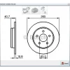 FREN DİSKİ ARKA FOCUS II (04-12) C MAX (07-10) MAZDA 3 (03>) DÜZ 265MM