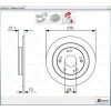 FREN DİSKİ ARKA DÜZ HONDA CIVIC IX (2012>) 276MM