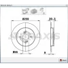 FREN DİSKİ ARKA TOYOTA YARIS (2005-2010)  IQ (2008>) DÜZ 259MM