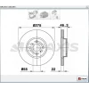 FREN DİSKİ ÖN TOYOTA YARIS (2005-2010) YARIS (2010>) HAVALI 275MM
