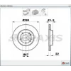 FREN DİSKİ ÖN MERCEDES W124 (84-93) (93-95) W126 (79-91) W201 190E (82-93) A124-C124 (93-98) HAVALI 284MM