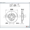 FREN DİSKİ ÖN VW TOUAREG (02-10) TRANSPORTER T5 (03-15) TRANSPORTER T6 (015>) TRANSPORTER T7 (019>) HAVALI 308MM