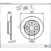 FREN DİSKİ ARKA KAPLAMALI AUDI A6 (01-11) DÜZ 302MM