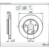 FREN DİSKİ ÖN MERCEDES A SERİSİ W168 (1997-2004) HAVALI 260MM