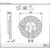 FREN DİSKİ ÖN MERCEDES  A SERİ W176 012> B SERİ W246 011> CLA SERİ C117  015>GLA SERİ X156  013> HAVALI PERFORMANS DELİKLİ 295MM