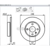 FREN DİSKİ ARKA OPEL CORSA C (00-09) COMBO (01-12) TIGRA (04-11) DÜZ 240MM